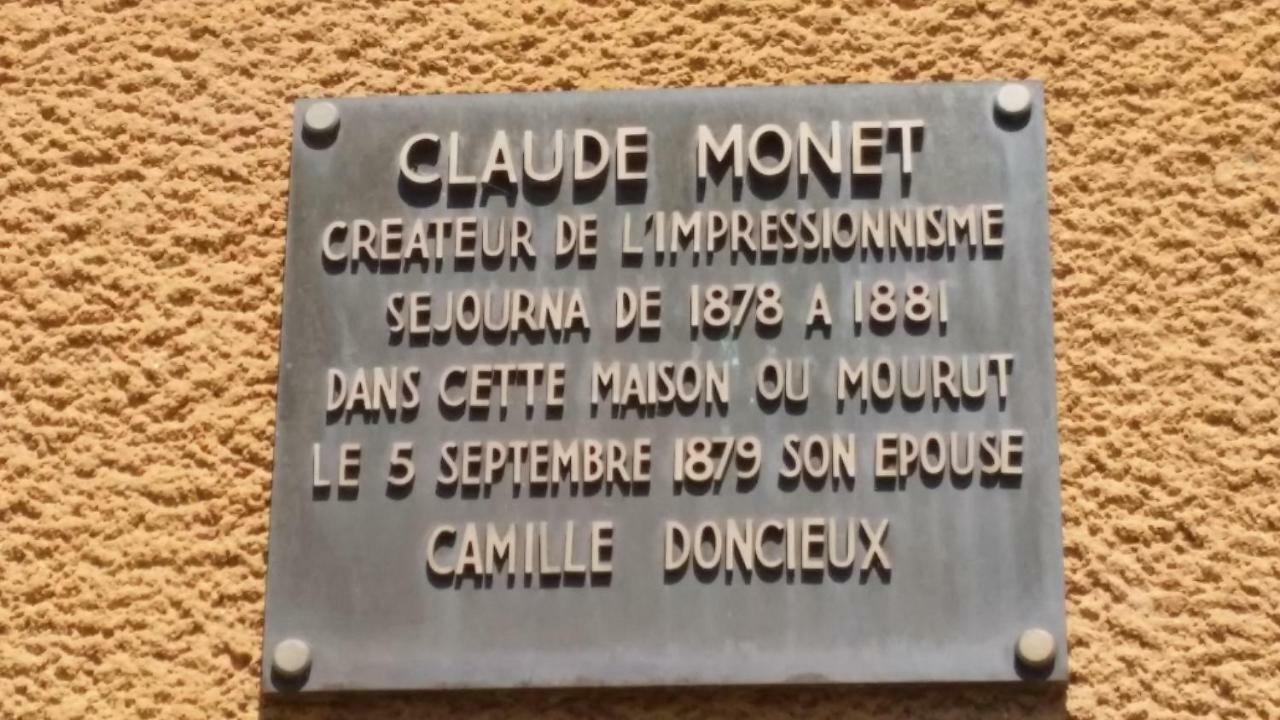 Maison Ou Claude Monet Vecut A Vetheuil Panzió Kültér fotó